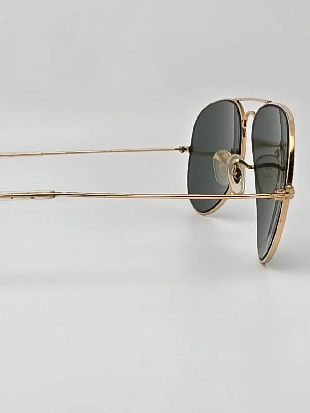 Ray-Ban RB3025 L0205 Arista Gold Frame G-15 Green Lens Aviator Sunglasses w Case